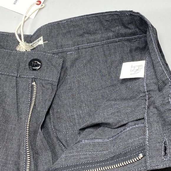 NEW KNICKERBOCKER Men's Preshrunk Cotton Plaid Trousers Size 28 Dark Grey - Picture 6 of 8